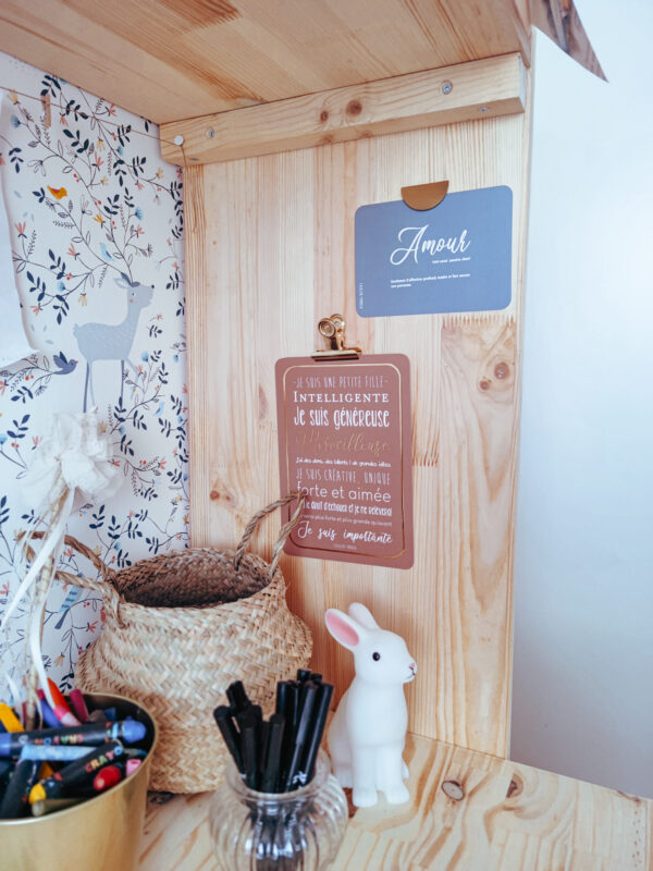 bureau cabane en bois décoration chambre enfant diy atelier typodeco